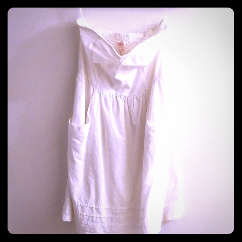 White Strapless Sundress